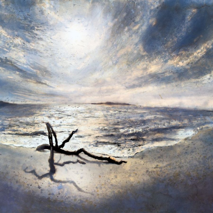 Andreas Georgiadis, "Nâzım Hikmet, En güzel deniz", 2026, Kağıt üzerine mürekkep, 52 x 70 cm.