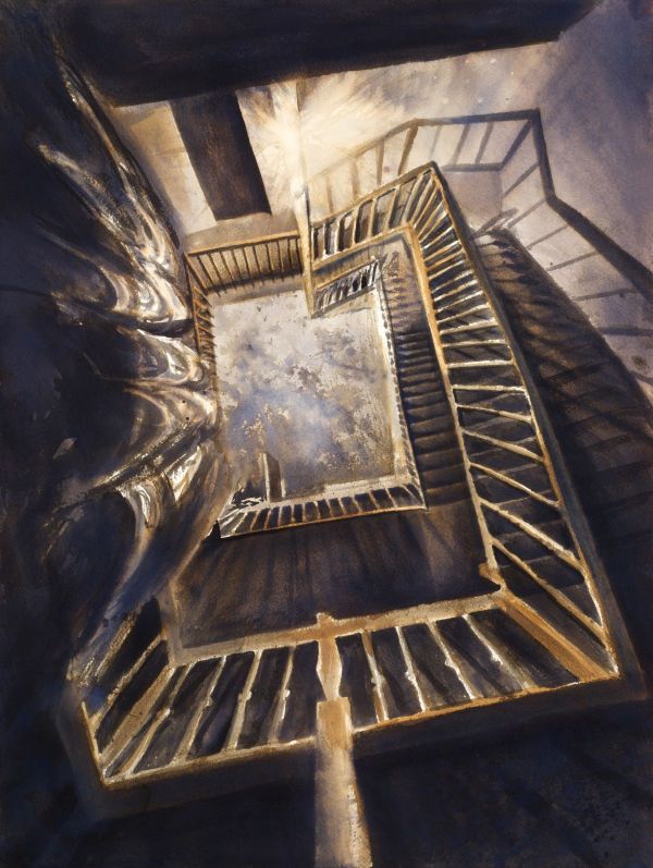 Yeniköy, 2024, Ink on paper, 61 x 46 cm.