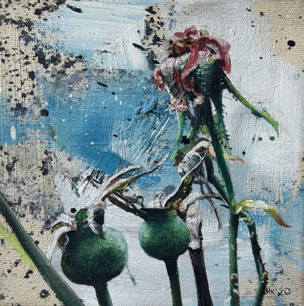 Untitled, 2020, Oil on canvas, 15 x 15 cm.