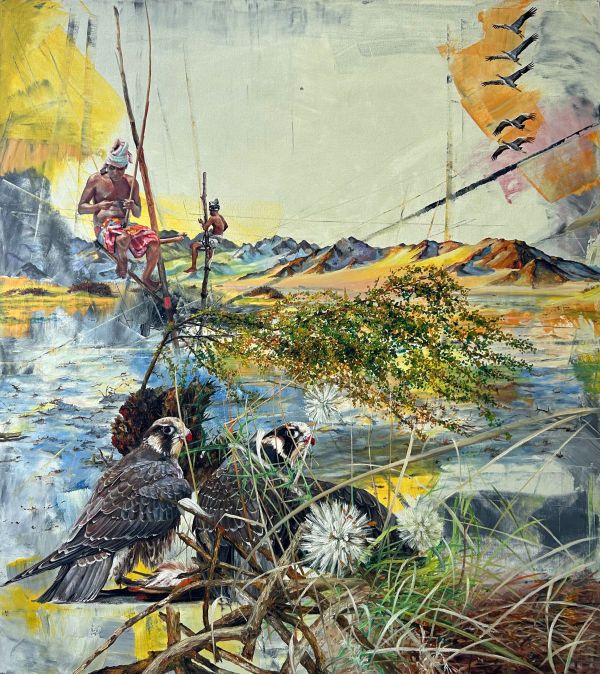 Untitled, 2020, Oil on canvas, 120 x 105 cm.