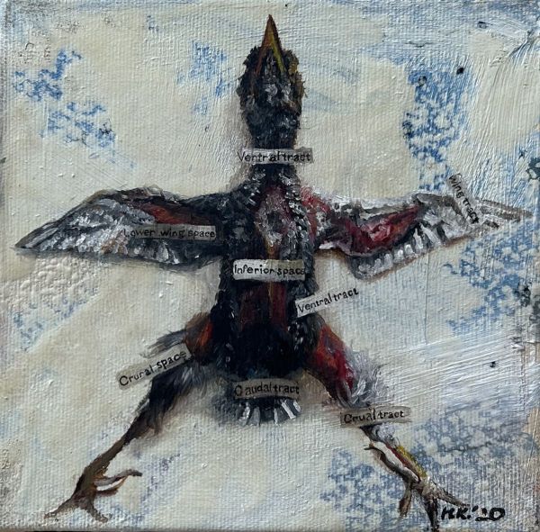 Untitled, 2020, Oil on canvas, 15 x 15 cm.