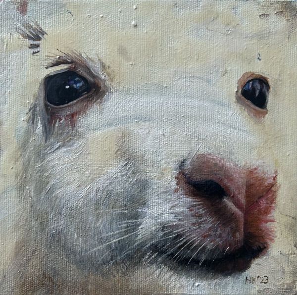 Untitled, 2023, Oil on canvas, 15 x 15 cm.