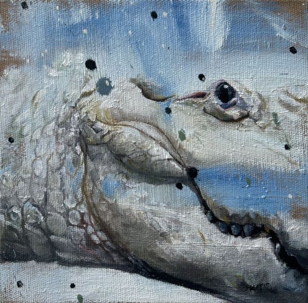 Untitled, 2023, Oil on canvas, 15 x 15 cm.