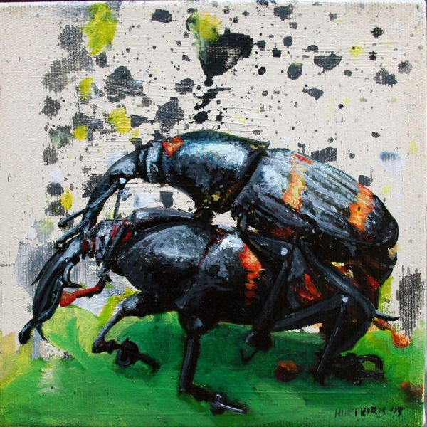 Untitled, 2015, Oil on canvas, 15 x 15 cm.