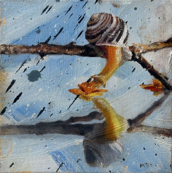 Untitled, 2023, Oil on canvas, 15 x 15 cm.