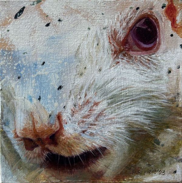 Untitled, 2023, Oil on canvas, 15 x 15 cm.