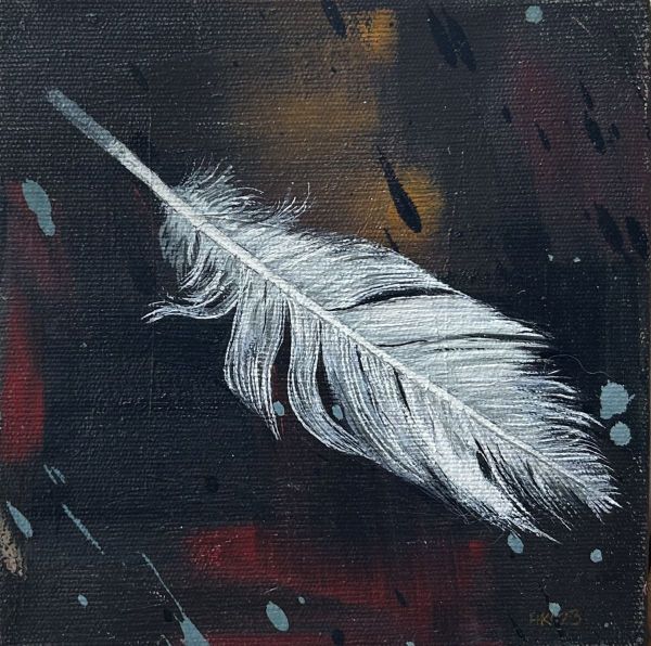 Untitled, 2023, Oil on canvas, 15 x 15 cm.