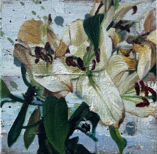 Untitled, 2023, Oil on canvas, 15 x 15 cm.