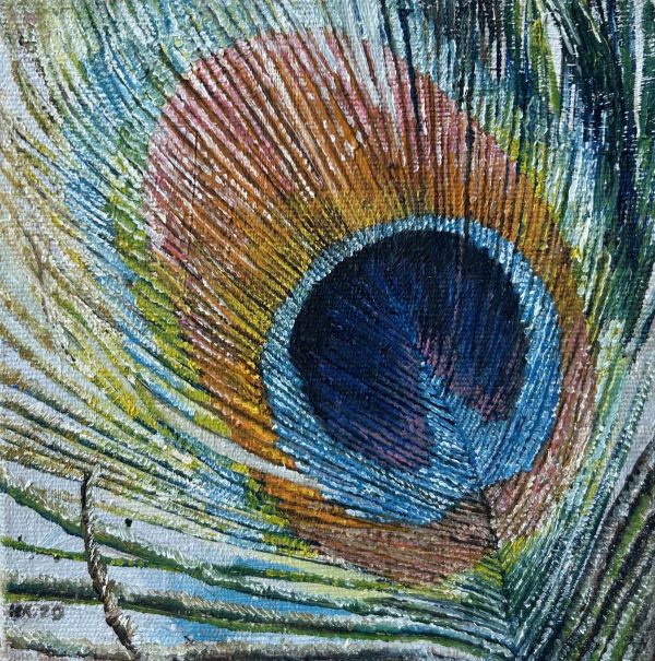 Untitled, 2020, Oil on canvas, 15 x 15 cm.