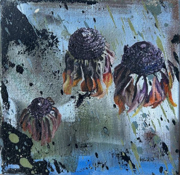 Untitled, 2020, Oil on canvas, 15 x 15 cm.