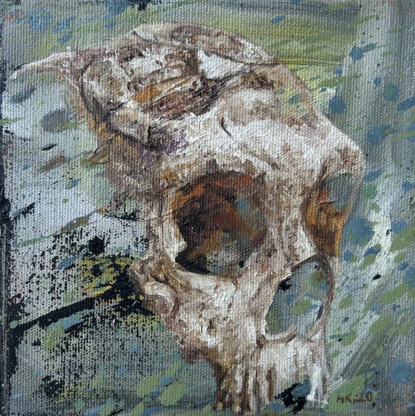Untitled, 2020, Oil on canvas, 15 x 15 cm.