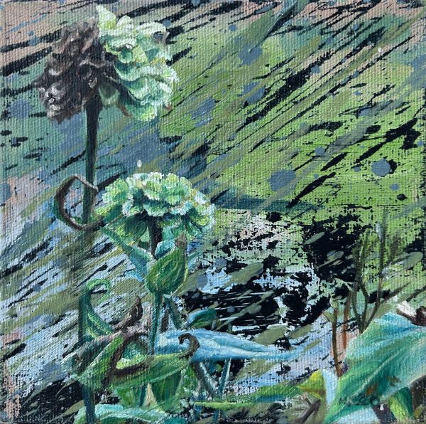 Untitled, 2020, Oil on canvas, 15 x 15 cm.