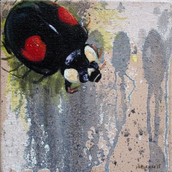 Untitled, 2015, Oil on canvas, 15 x 15 cm.