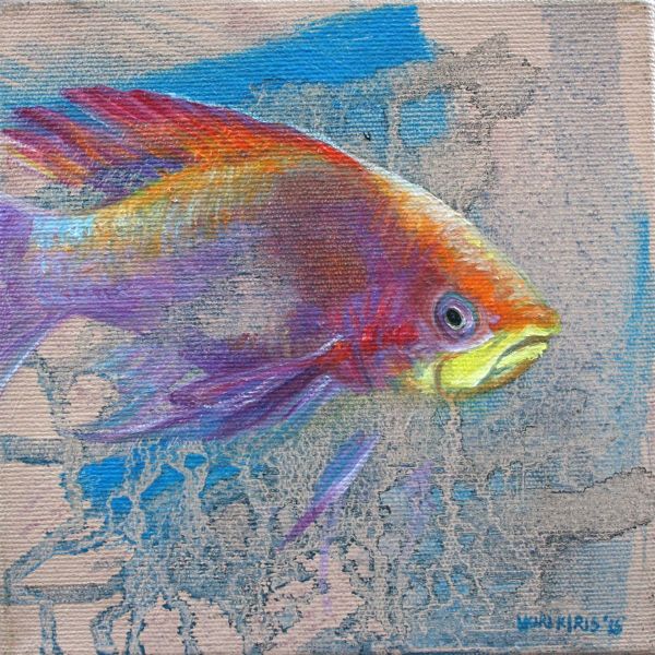 Untitled, 2015, Oil on canvas, 15 x 15 cm.