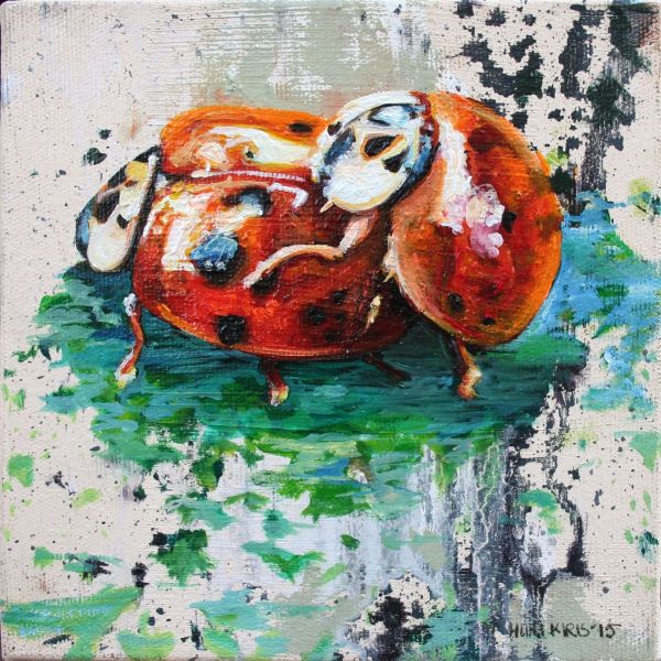 Untitled, 2015, Oil on canvas, 15 x 15 cm.