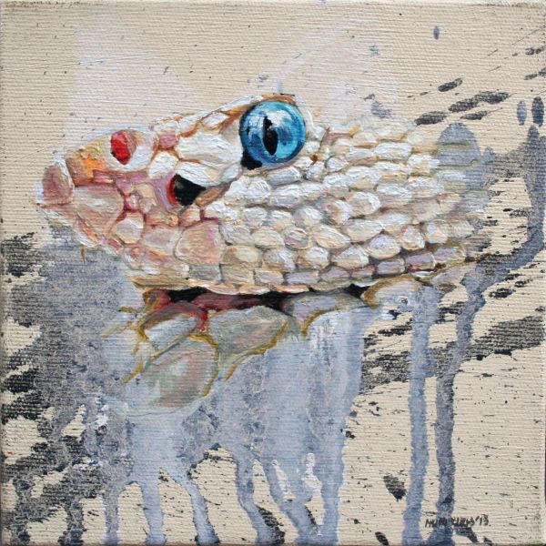 Untitled, 2015, Oil on canvas, 15 x 15 cm.