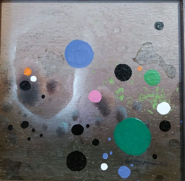 Untitled, 2018, Oil on canvas, 14 x 14 cm.