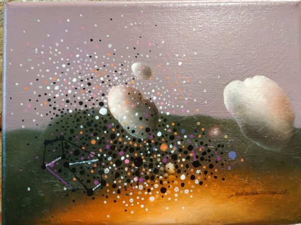 Untitled, 2021, Oil on canvas, 18 x 24 cm.