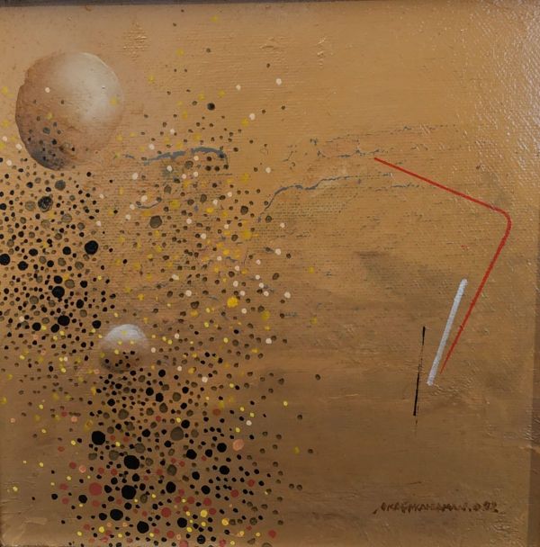 Untitled, 2022, Oil on canvas, 20 x 20 cm.