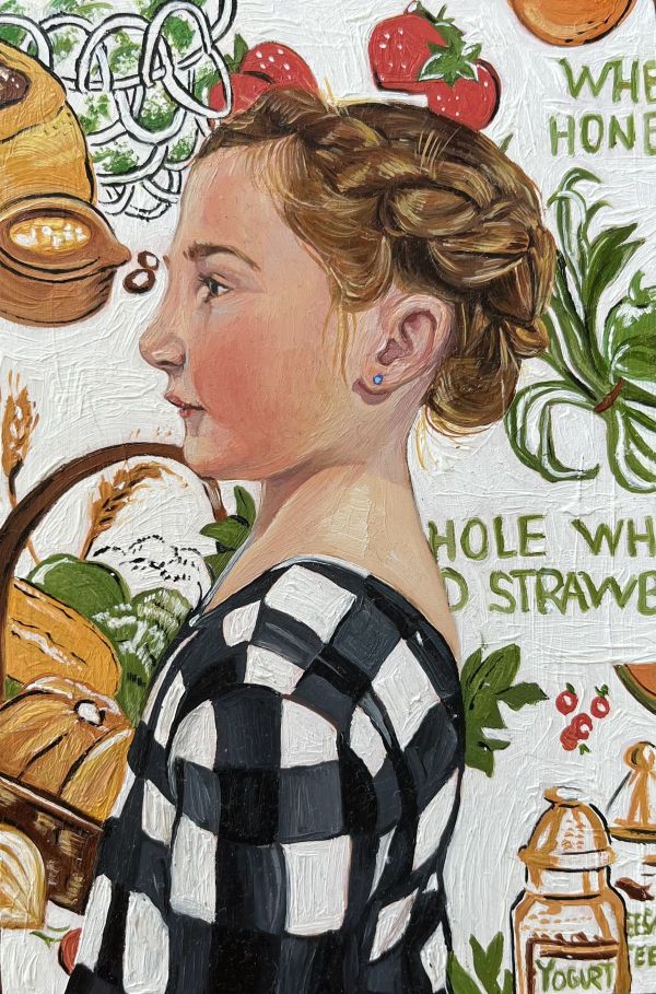 Isabel, 2023, Oil on panel, 16 x 11 cm.