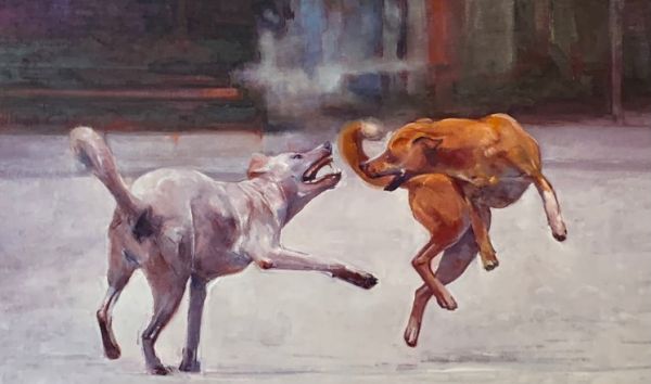 Untitled, 2022, Oil on canvas, 81 x 130 cm.