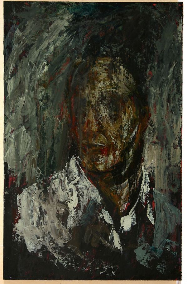 Untitled, Tarihsiz, Mixed media on hardboard, 47.5 x 30