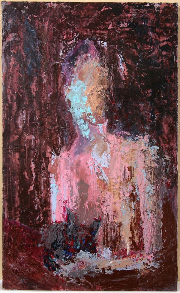 Untitled, Tarihsiz, Mixed media on hardboard, 35 x 25