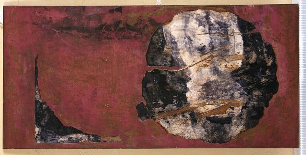 Untitled, Tarihsiz, Mixed media on hardboard, 50 x 24