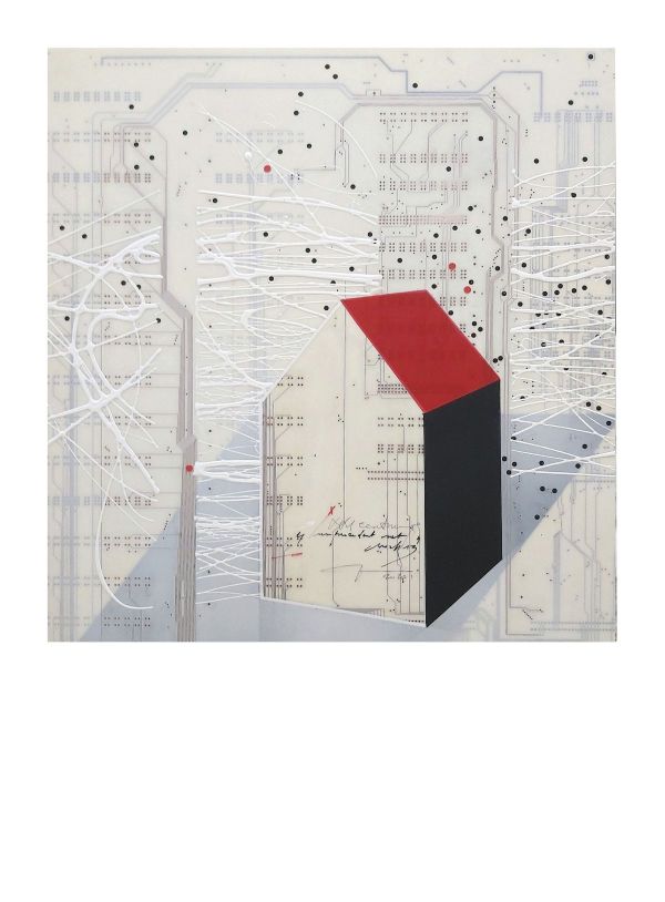 UNPRECEDENTED NETWORKS 13, 2020, ACRYL / MULTI LAYER BASIS, 45 x 43