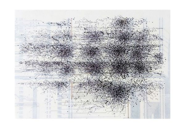 CIRCUMSTANCES 1, 2023, ACRYL / MULTI LAYER BASIS, 21 x 29.7