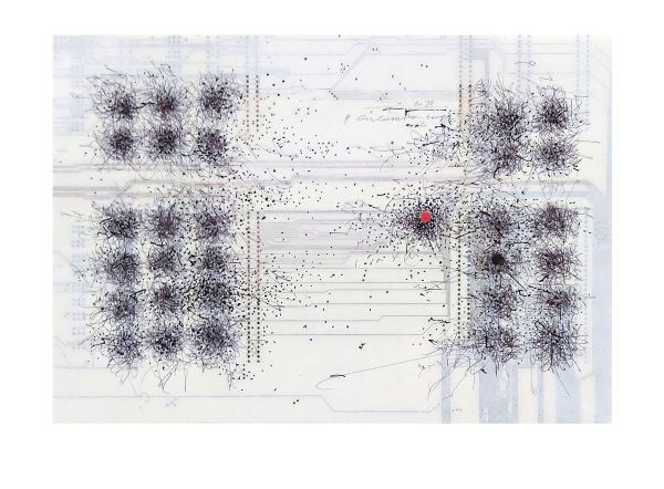 CIRCUMSTANCES 2, 2023, ACRYL / MULTI LAYER BASIS, 21 x 29.7