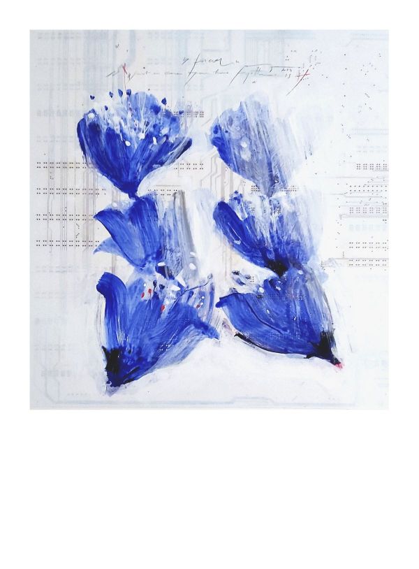 JUST IN CASE YOU WOULD HAVE FORGOTTEN 3, 2024, ACRYL / MULTI LAYER BASIS, 45 x 43