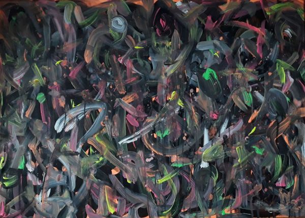 N-10-T, 2023, Acrylic on canvas, 50 x 70 cm.