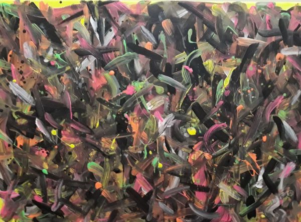 N-10-S, 2023, Acrylic, oil on canvas, 50 x 70 cm.