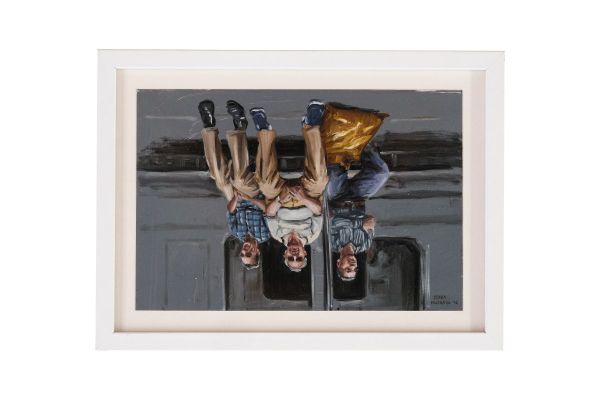 Untitled, 2018, Oil on paper, 23 x 32 cm.