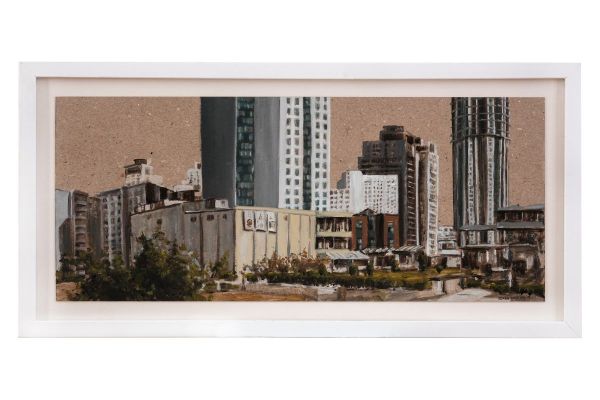 Untitled, 2018, Oil on canvas, 24 x 48 cm.