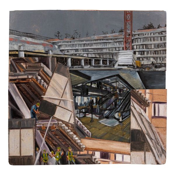 Untitled, 2023, Oil on cardboard, 32 x 32,5 cm.