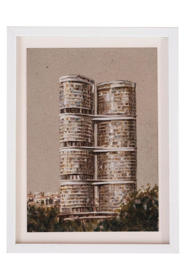 Untitled, 2018, Oil on paper, 26 x 34 cm.