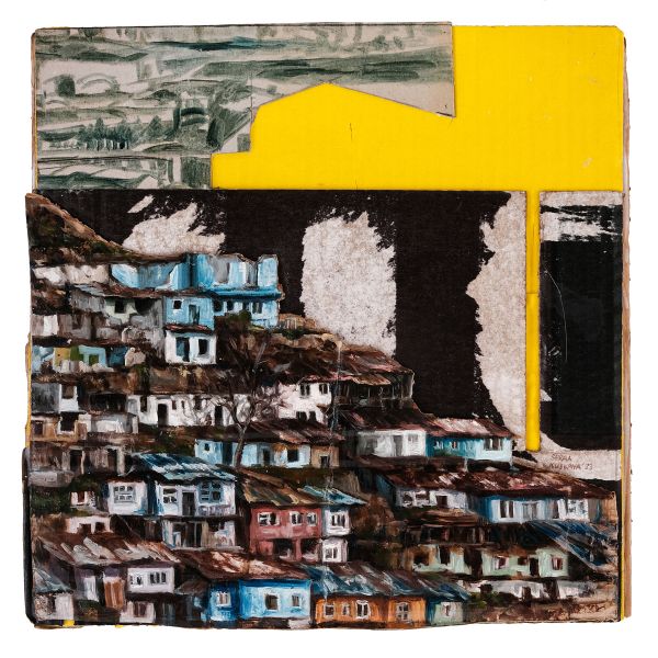 Untitled, 2023, Oil on cardboard, 30,5 x 29,5 cm.