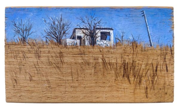 Untitled, 2021, Oil on wood, 10 x 16 cm.