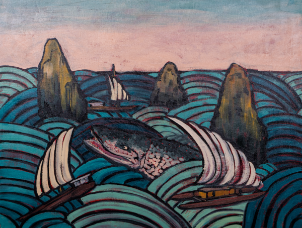 Islands in the sun, 2025, Oil on canvas, 50 x 65 cm.