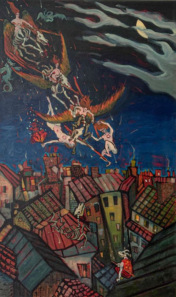 Valkyries, 2024, Oil on canvas, 100x60