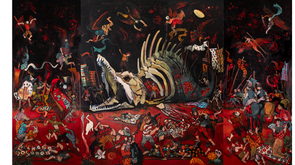 Spirit of Orontes, 2025, Oil on canvas, 200x336 cm