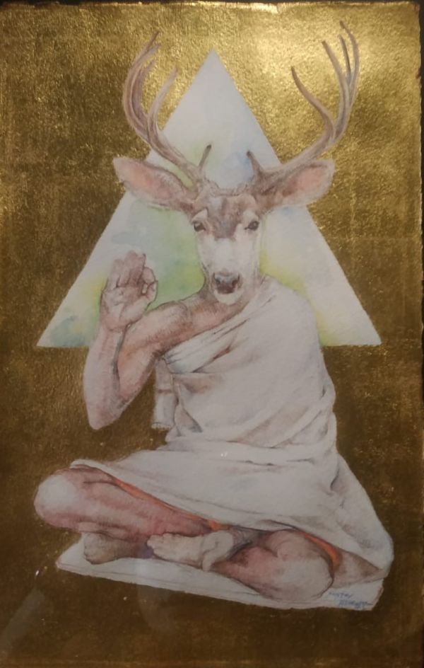 Untitled, 2013, Mixed media on paper, 29 x 19 cm.