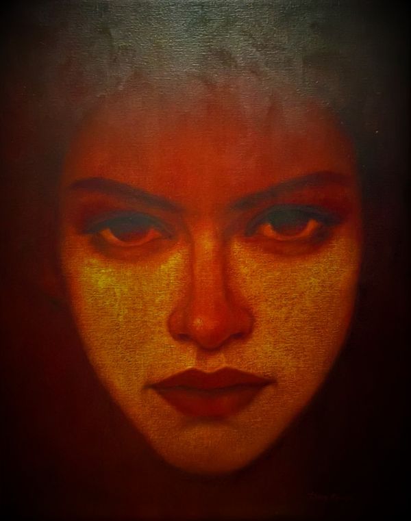 Untitled-05, 2022, Oil on canvas, 90 x 70 cm.