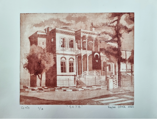 "S.T.K.B", 2024, Engraving Print, 30 x 34 cm.