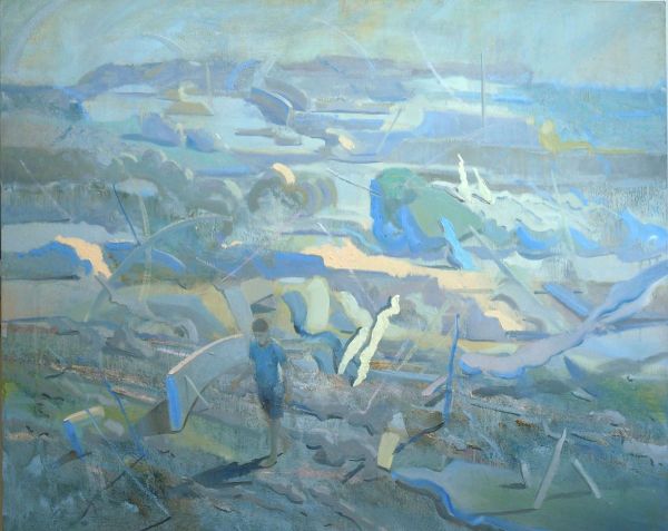 In the Old Garden I, 2023, Oil on canvas, 90 x 110 cm.