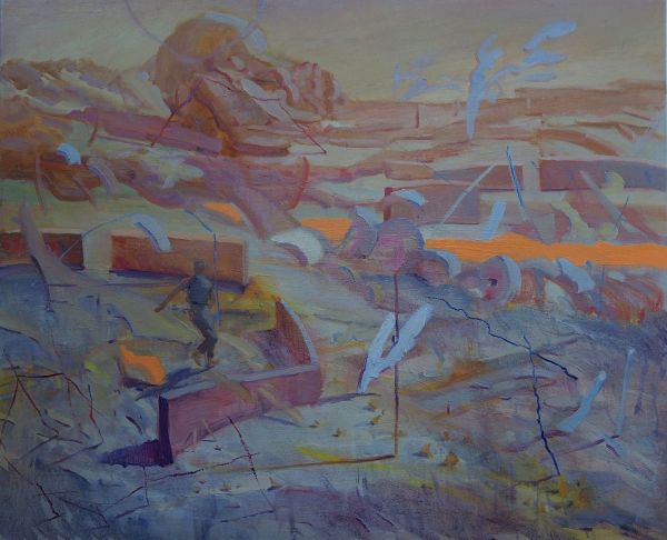 In the Old Garden II, 2023, Oil on canvas, 90 x 110 cm.