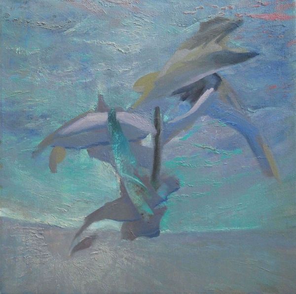 Lost Form I, 2023, Oil on canvas, 40 x 40 cm.