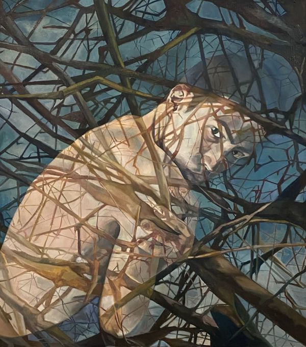 Untitled, 2022, Oil on canvas, 70 x 60 cm.